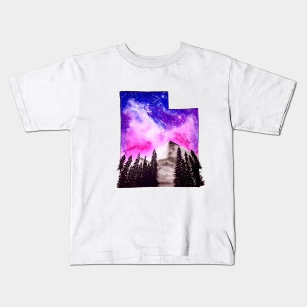 Utah Kids T-Shirt by Whettpaint